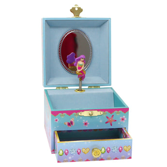 Shimmering Mermaid Small Musical Jewellery Box - Pink Poppy Australia