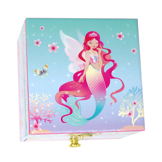 Shimmering Mermaid Small Musical Jewellery Box - Pink Poppy Australia