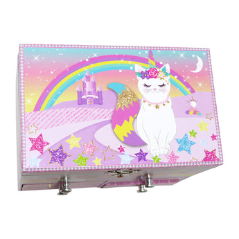 Caticorn Dreams Medium Musical Jewellery Box - Pink Poppy Australia