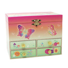 Rainbow Butterfly Medium Musical Jewellery Box - Pink Poppy Australia