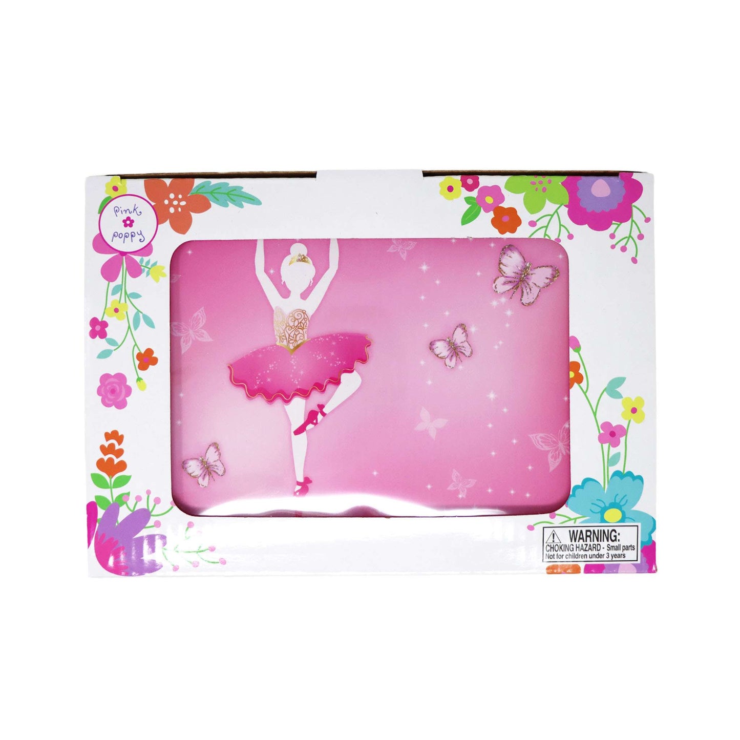 Butterfly Ballet Medium Musical Jewellery Box - Pink Poppy Australia