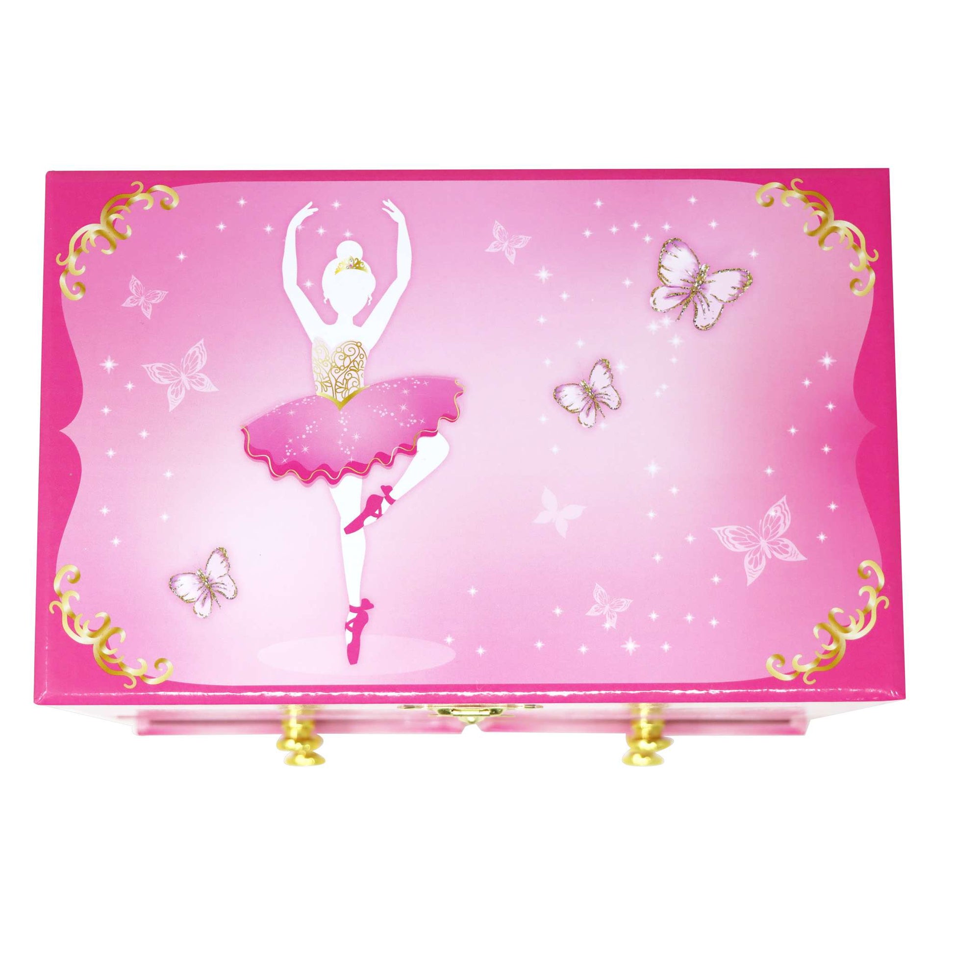 Butterfly Ballet Medium Musical Jewellery Box - Pink Poppy Australia