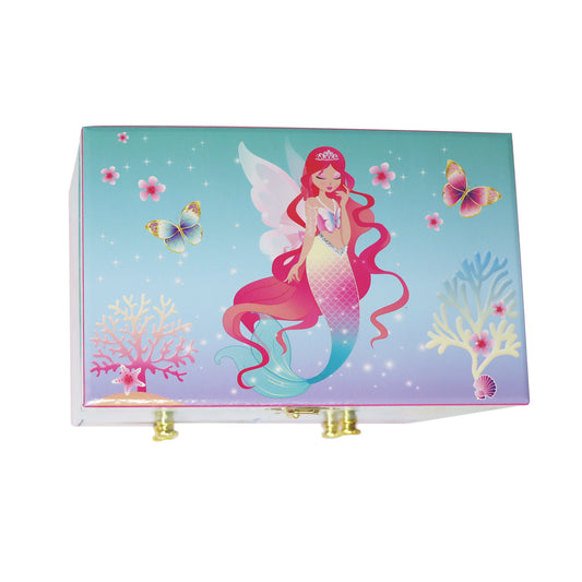 Shimmering Mermaid Medium Musical Jewellery Box - Pink Poppy Australia