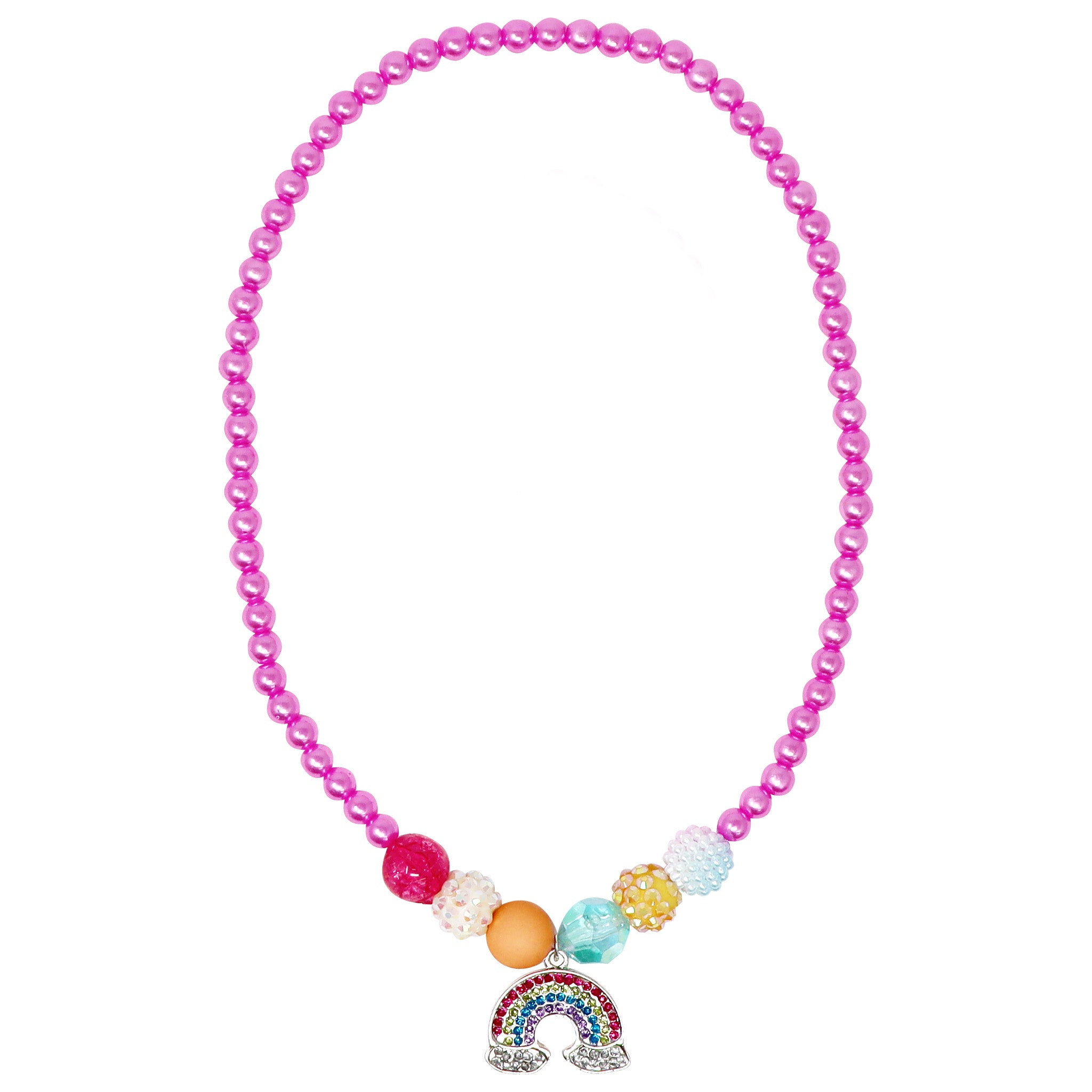 Rainbow Necklace and Bracelet Set - Pink Poppy Australia