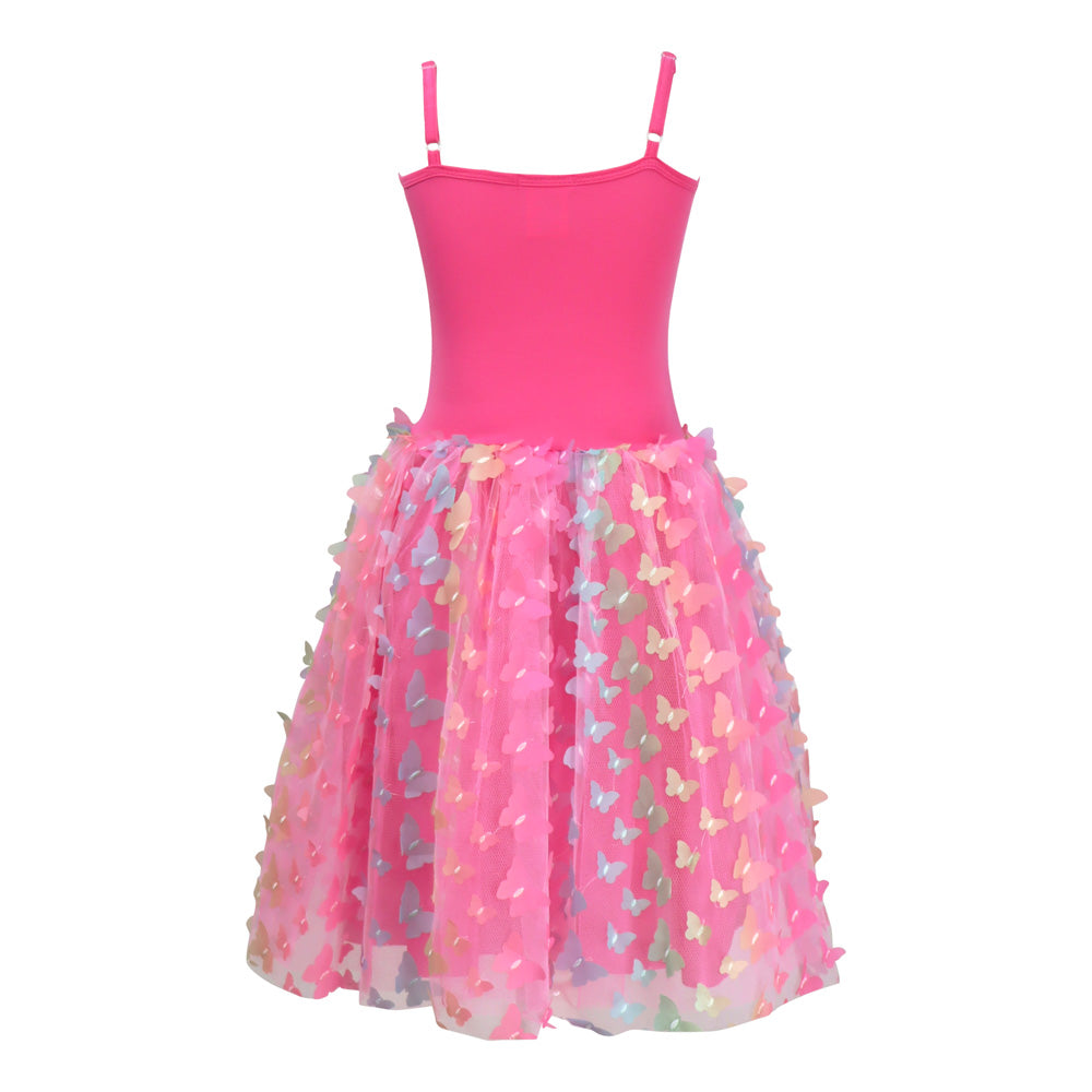 Rainbow Butterfly Dress Hot Pink - Pink Poppy Australia