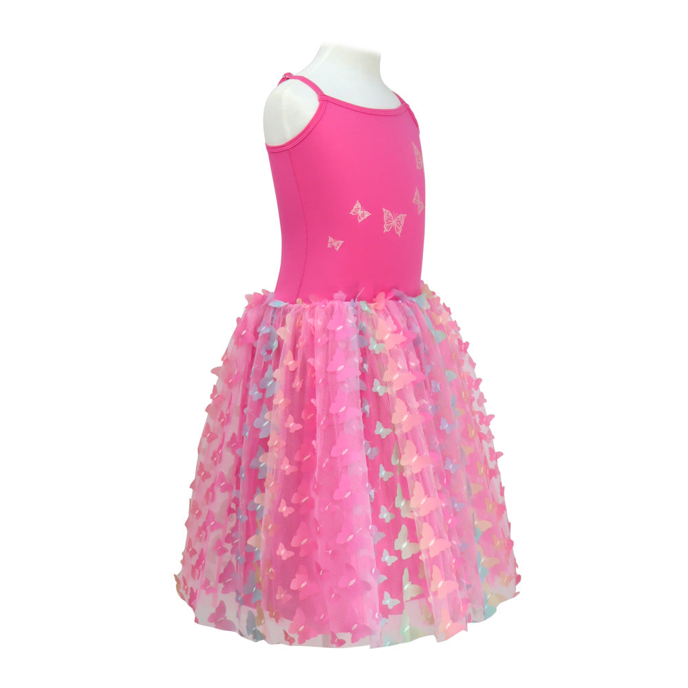 Rainbow Butterfly Dress Hot Pink - Pink Poppy Australia