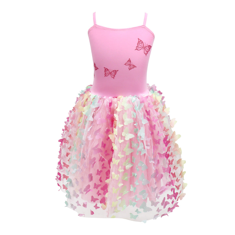 Rainbow Butterfly Princess Multi-layered Dress - Pink Poppy Australia