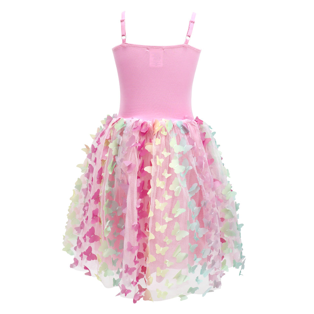Rainbow Butterfly Princess Multi-layered Dress - Pink Poppy Australia