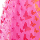 Butterfly Hot Pink & Gold Multi-layered Dress - Pink Poppy Australia