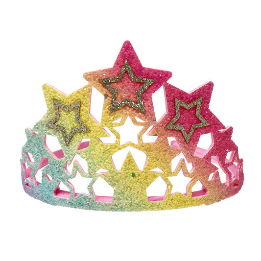 Unicorn Dreamer Rainbow Star Soft Glitter Crown - Pink Poppy Australia