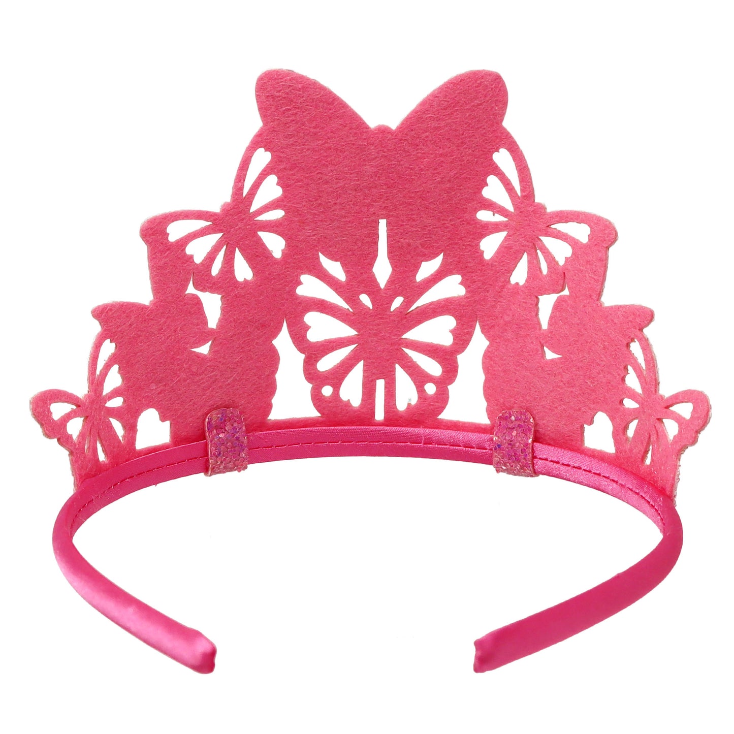 Vibrant Vacation Butterfly Soft Glitter Crown - Pink Poppy Australia