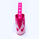 Crown Felt Bucket Bag - Pink Poppy