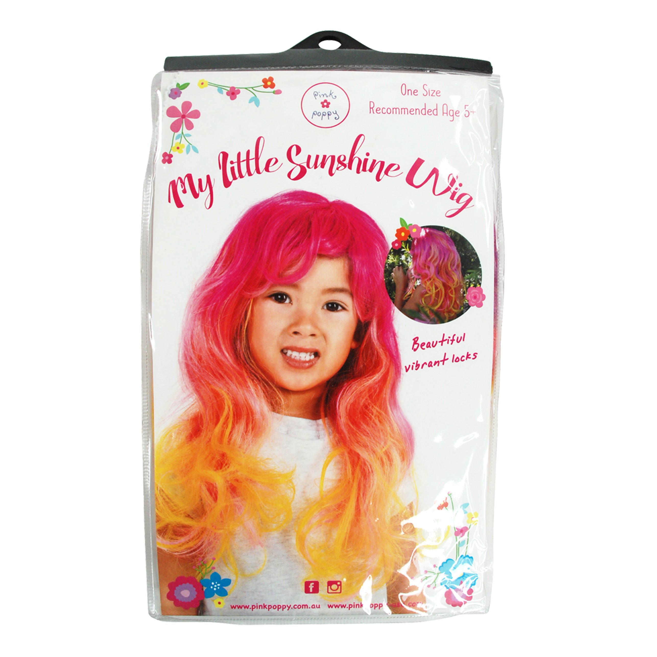 My Little Sunshine Wig - Pink Poppy Australia
