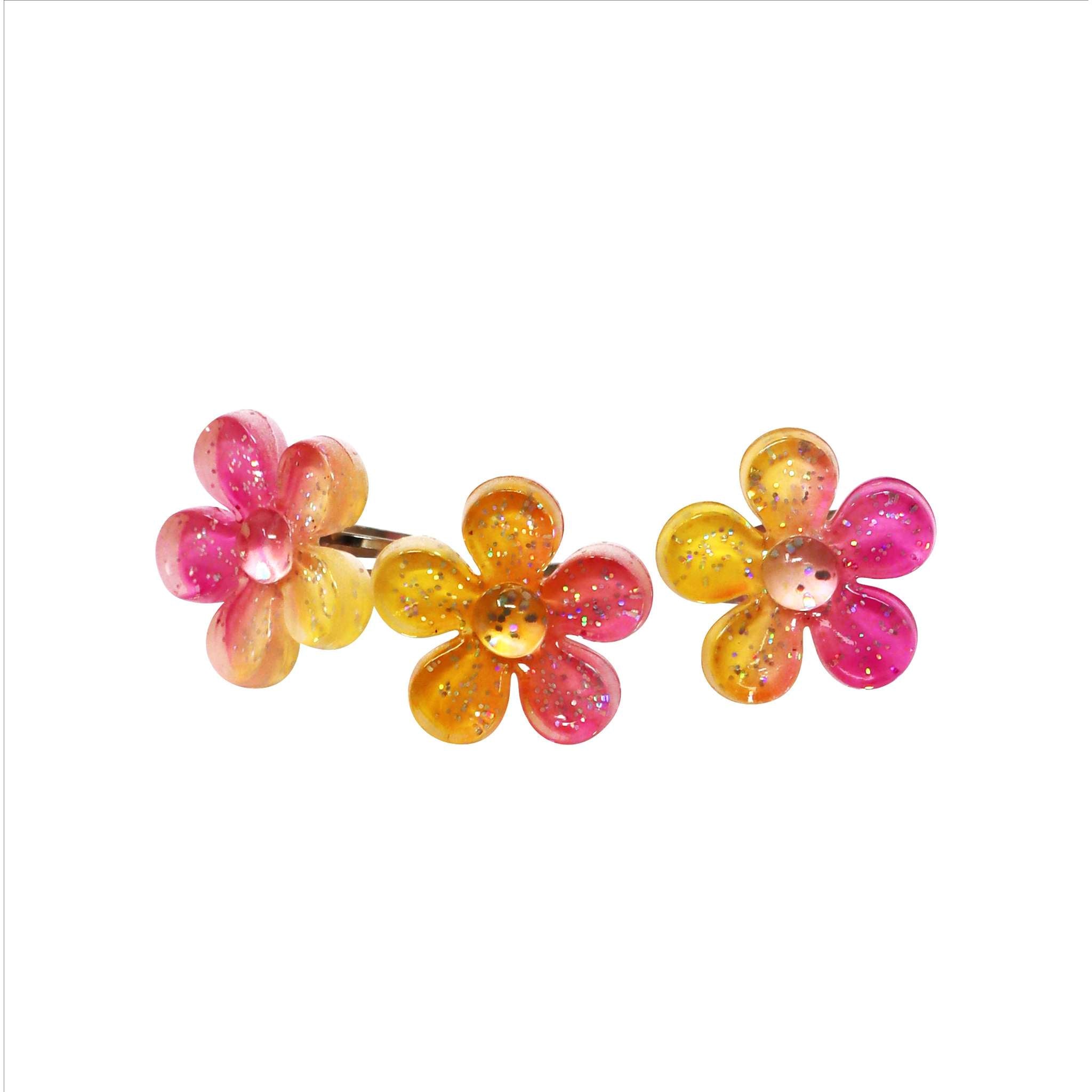 Daisy Sparkly Rings - Pink Poppy Australia