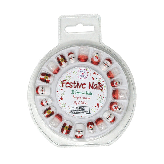 Christmas Press On Nails - Pink Poppy Australia