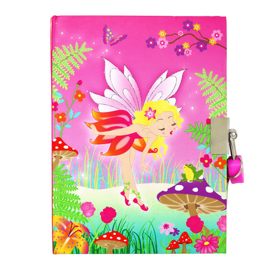 Pink Forest Fairy Strawberry Scent Diary - Pink Poppy