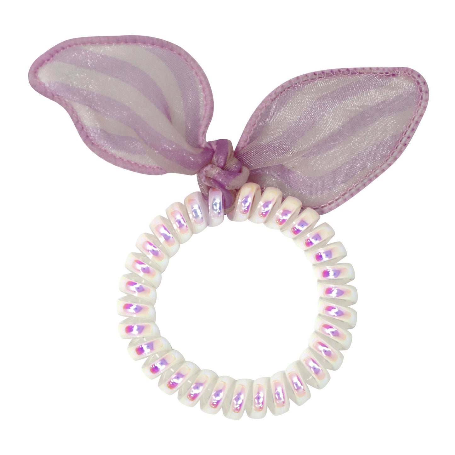 Ribbon Coil Hair Elastics - Pink Poppy Australia