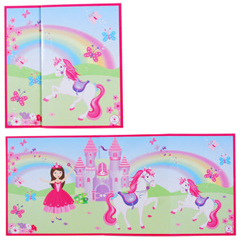 Magical princess folded card - Pink Poppy