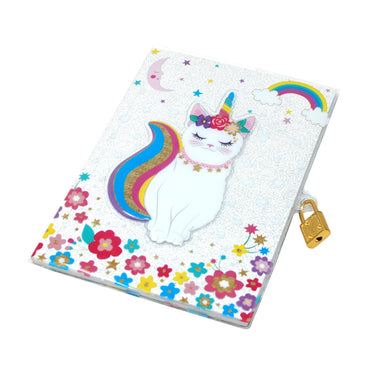 Caticorn 3D Lockable Diary - Pink Poppy Australia