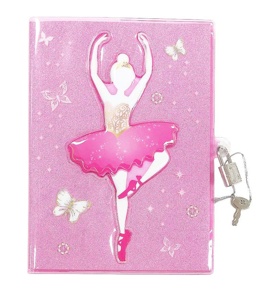 Butterfly Ballet 3D Lockable Diary - Pink Poppy Australia