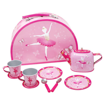 Butterfly Ballet Tin Tea Set - Pink Poppy Australia