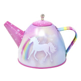 Unicorn Dreamer 15 Piece Tin Tea Set In Carry Case - Pink Poppy Australia