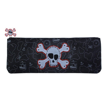 Pirate Pencil Case Long - Pink Poppy