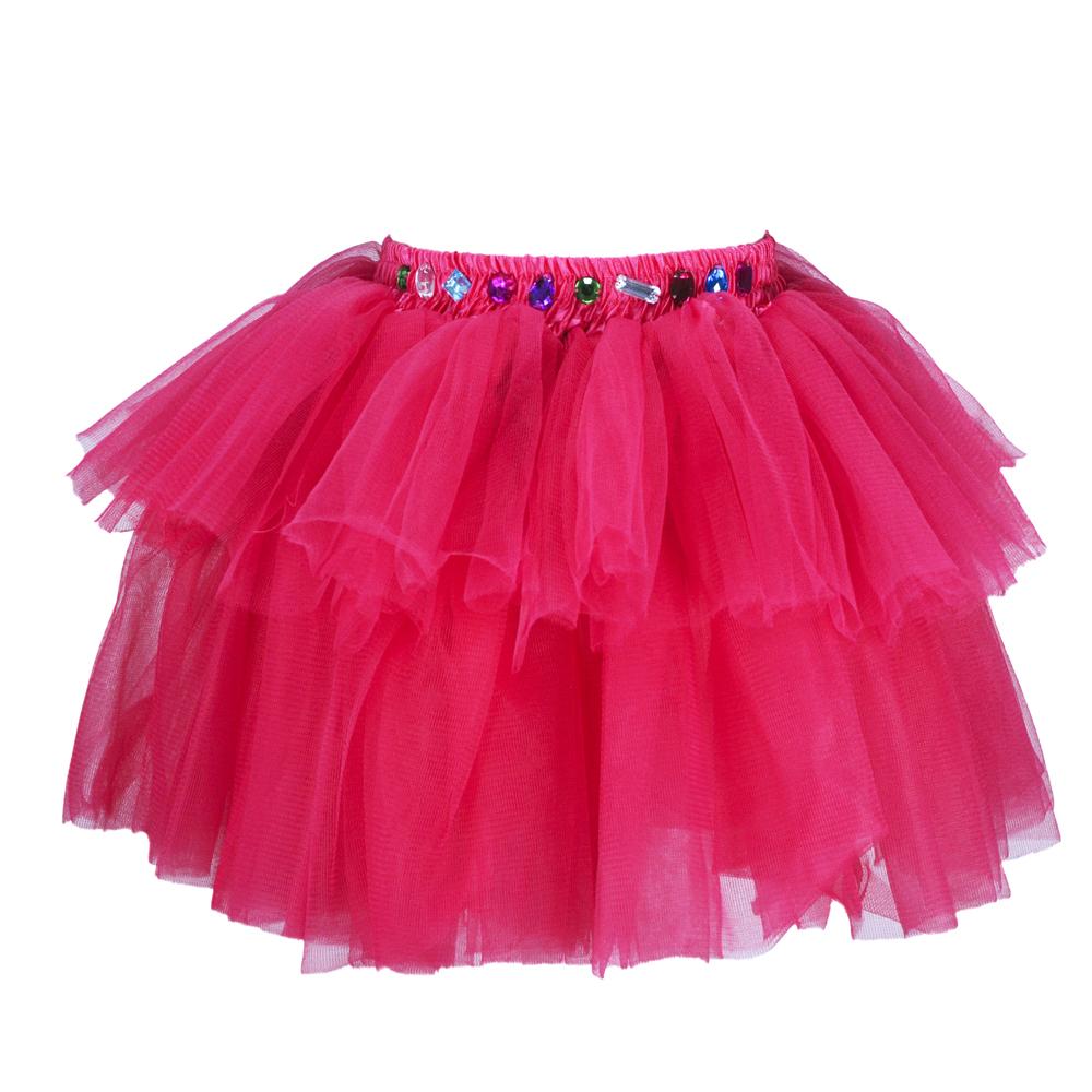 Paris Diva Gem Skirt Size 5/6-Hot Pink - Pink Poppy