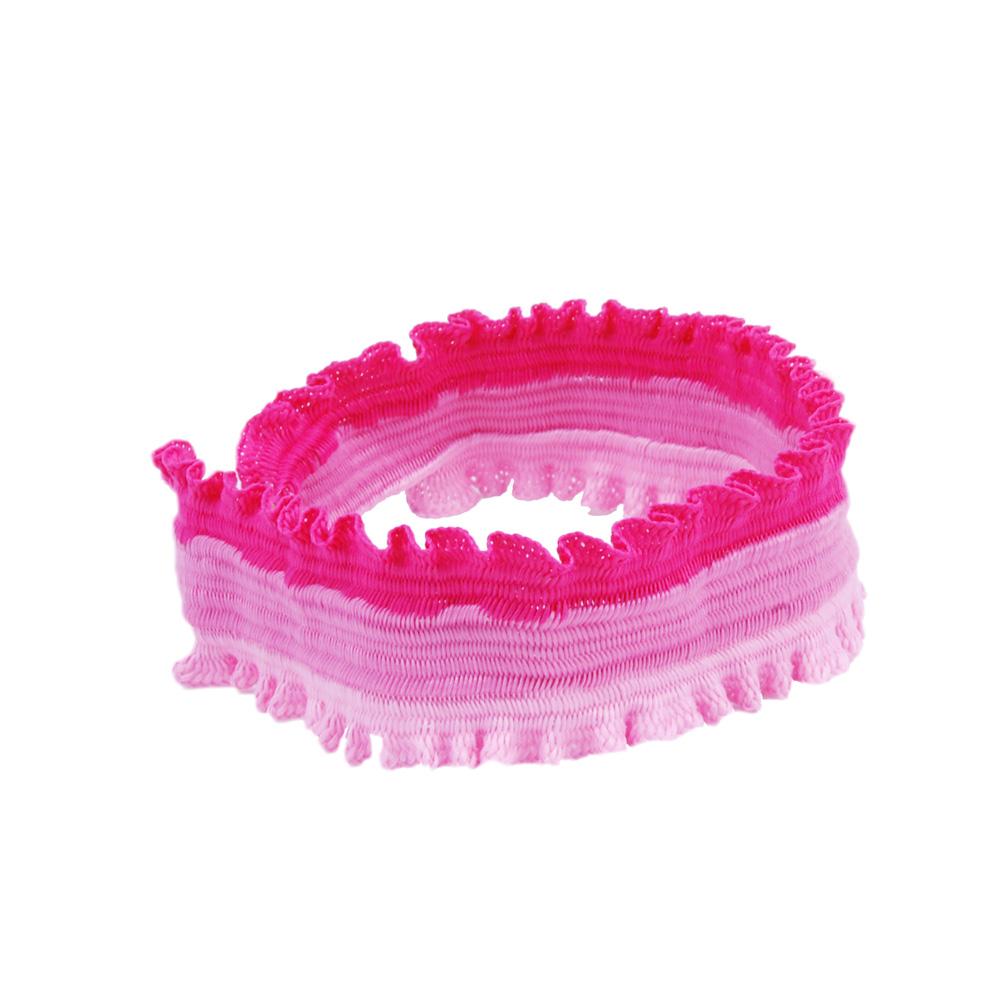 Three Tone Soft Headband - Pink Poppy