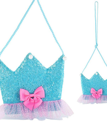 Forever Sparkle Crown Shoulderbag-Blue - Pink Poppy