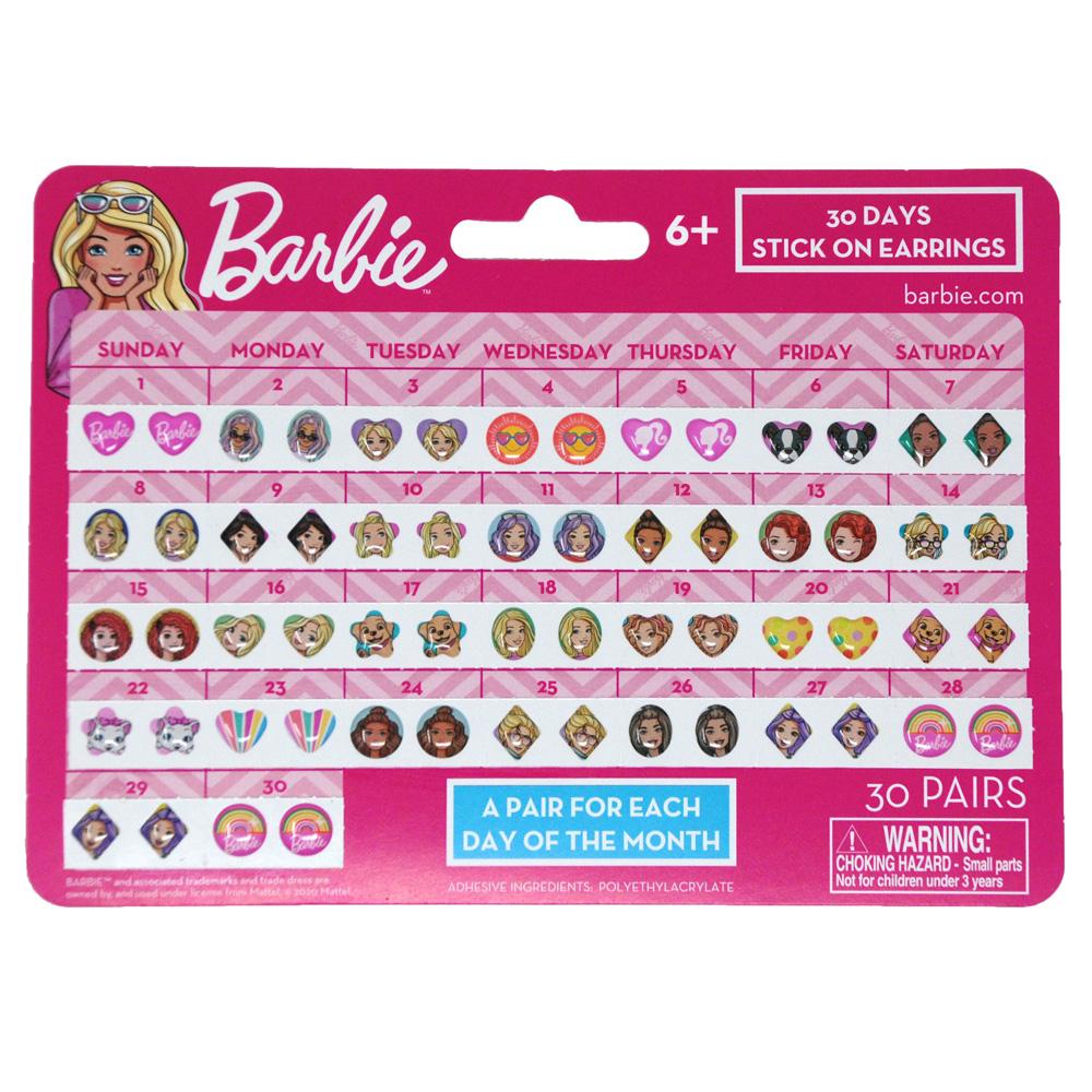 Barbie 30-Day Stick On Earring - Pink Poppy