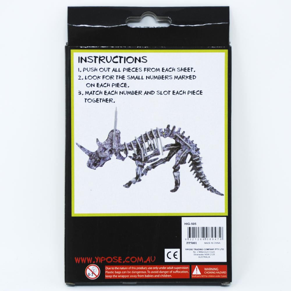 Build Your Own Dinosaur-Triceratops - Pink Poppy