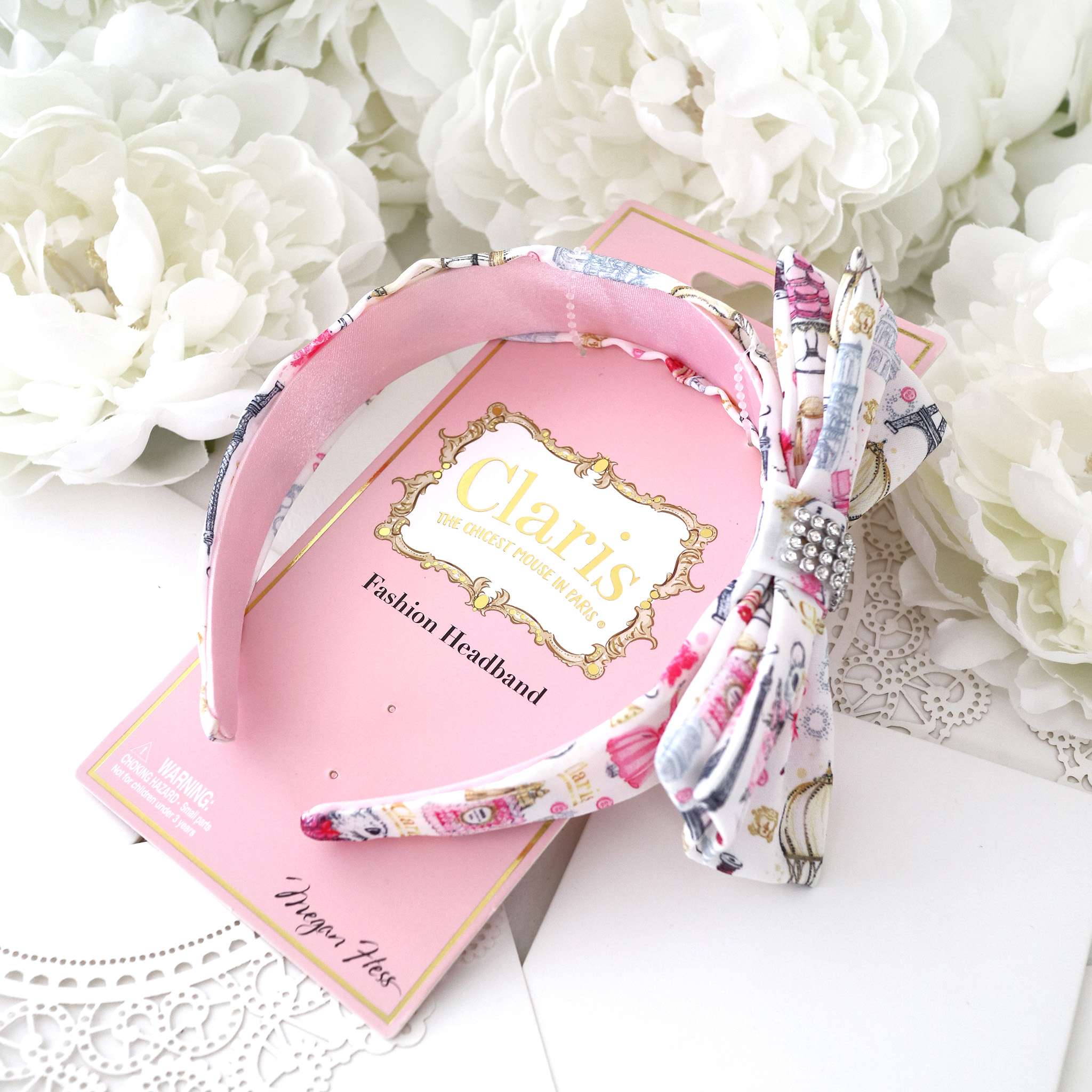 Claris: The Chicest Mouse In Paris™ Fashion Headband - Pink Poppy Australia