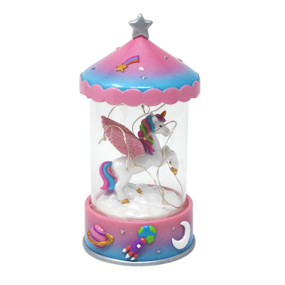 Pink Poppy's To The Moon Unicorn Light Up Musical Dome - Pink Poppy