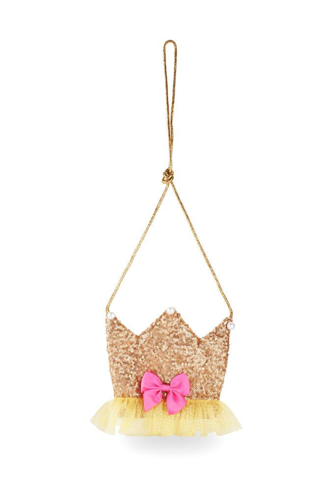 Forever Sparkle Crown Shoulder Bag Gold - Pink Poppy